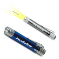 LED Laser Engraved Aluminum Pen Light w/ Metal Pocket Clip